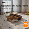 Lous handgefertigter Sofaschutz Sofadecke mit Rand Plüsch